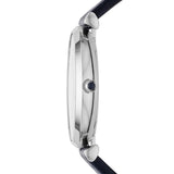 Buy Shop Emporio Armani Gianni T Bar Quartz Blue Dial Blue Leather Strap Watch For Men - AR11300 USA Online