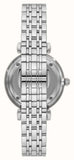 Buy Shop Emporio Armani Gianni T-Bar Quartz Blue Dial Silver Steel Strap Watch For Women - AR11594 USA Online