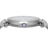 Buy Shop Emporio Armani Gianni T-Bar Quartz Blue Dial Silver Steel Strap Watch For Women - AR11594 USA Online