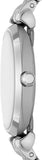 Buy Shop Emporio Armani Gianni T-Bar Quartz Blue Dial Silver Steel Strap Watch For Women - AR11594 USA Online