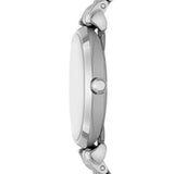 Buy Shop Emporio Armani Gianni T-Bar Quartz Blue Dial Silver Steel Strap Watch For Women - AR11594 USA Online