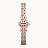 Buy Shop Emporio Armani Gianni T Bar Quartz Blue Dial Two Tone Steel Strap Watch For Women - AR11222 USA Online