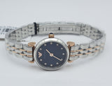 Buy Shop Emporio Armani Gianni T Bar Quartz Blue Dial Two Tone Steel Strap Watch For Women - AR11222 USA Online