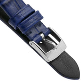 Buy Shop Emporio Armani Gianni T Bar Quartz Crystals Silver Dial Blue Leather Strap Watch For Women - AR11344 USA Online