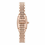 Buy Shop Emporio Armani Gianni T Bar Quartz Crystals White Dial Rose Gold Steel Strap Watch For Women - AR11406 USA Online
