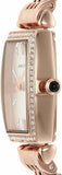 Buy Shop Emporio Armani Gianni T Bar Quartz Crystals White Dial Rose Gold Steel Strap Watch For Women - AR11406 USA Online