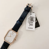 Buy Shop Emporio Armani Gianni T Bar Quartz Mother of Pearl Dial Blue Leather Strap Watch For Women - AR11466 USA Online