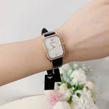 Buy Shop Emporio Armani Gianni T Bar Quartz Mother of Pearl Dial Blue Leather Strap Watch For Women - AR11466 USA Online