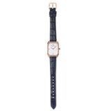 Buy Shop Emporio Armani Gianni T Bar Quartz Mother of Pearl Dial Blue Leather Strap Watch For Women - AR11466 USA Online