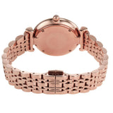 Buy Shop Emporio Armani Gianni T Bar Quartz Mother of Pearl Dial Rose Gold Steel Strap Watch For Women - AR11385 USA Online