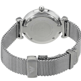 Buy Shop Emporio Armani Gianni T-Bar Quartz Mother of Pearl Dial Silver Mesh Bracelet Watch For Women - AR11319 USA Online