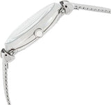 Buy Shop Emporio Armani Gianni T-Bar Quartz Mother of Pearl Dial Silver Mesh Bracelet Watch For Women - AR11319 USA Online