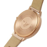 Buy Shop Emporio Armani Gianni T-Bar Quartz Rose Gold Dial Pink Leather Strap Watch For Women - AR11001 USA Online