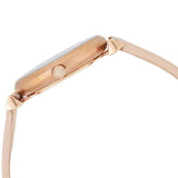 Buy Shop Emporio Armani Gianni T-Bar Quartz Rose Gold Dial Pink Leather Strap Watch For Women - AR11001 USA Online