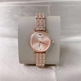Buy Shop Emporio Armani Gianni T Bar Quartz Rose Gold Dial Rose Gold Steel Strap Watch For Women - AR11342 USA Online