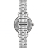 Buy Shop Emporio Armani Gianni T-Bar Quartz Silver Dial Silver Steel Strap Watch For Women - AR11445 USA Online
