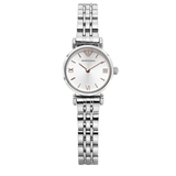 Buy Shop Emporio Armani Gianni T Bar Quartz Silver Dial Silver Steel Strap Watch For Women - AR1935 USA Online