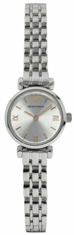 Buy Shop Emporio Armani Gianni T Bar Quartz Silver Dial Silver Steel Strap Watch For Women - AR1935 USA Online