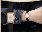 Buy Shop Emporio Armani Gianni T Bar Quartz White Dial Black Leather Strap Watch For Women - AR11408 USA Online