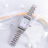 Buy Shop Emporio Armani Gianni T-Bar Quartz White Dial Silver Steel Strap Watch For Women - AR11405 USA Online