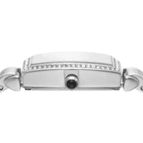 Buy Shop Emporio Armani Gianni T-Bar Quartz White Dial Silver Steel Strap Watch For Women - AR11405 USA Online