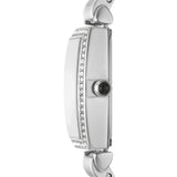 Buy Shop Emporio Armani Gianni T-Bar Quartz White Dial Silver Steel Strap Watch For Women - AR11405 USA Online