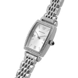 Buy Shop Emporio Armani Gianni T-Bar Quartz White Dial Silver Steel Strap Watch For Women - AR11405 USA Online