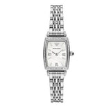 Buy Shop Emporio Armani Gianni T-Bar Quartz White Dial Silver Steel Strap Watch For Women - AR11405 USA Online