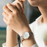 Buy Shop Emporio Armani Gianni T Bar Quartz White Dial Two Tone Steel Strap Watch For Women - AR80035 USA Online