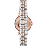 Buy Shop Emporio Armani Gianni T Bar Quartz White Dial Two Tone Steel Strap Watch For Women - AR80035 USA Online