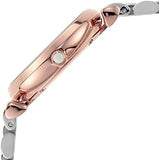Buy Shop Emporio Armani Gianni T Bar Quartz White Dial Two Tone Steel Strap Watch For Women - AR80035 USA Online