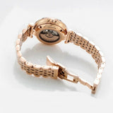 Buy Shop Emporio Armani Gianni T-Bar Silver Dial Rose Gold Steel Strap Watch For Women - AR60023 USA Online
