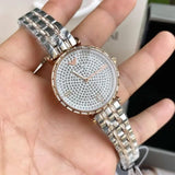 Buy Shop Emporio Armani Gianni T-Bar Silver Dial Two Tone Steel Strap Watch For Women - AR11293 USA Online
