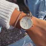 Buy Shop Emporio Armani Gianni T-Bar Silver Dial Two Tone Steel Strap Watch For Women - AR11293 USA Online