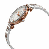 Buy Shop Emporio Armani Gianni T-Bar Silver Dial Two Tone Steel Strap Watch For Women - AR11293 USA Online