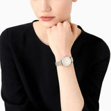 Buy Shop Emporio Armani Gianni T Bar Silver Dial Two Tone Steel Strap Watch for Women - AR11537 USA Online