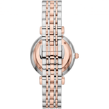 Buy Shop Emporio Armani Gianni T Bar Silver Dial Two Tone Steel Strap Watch for Women - AR11537 USA Online