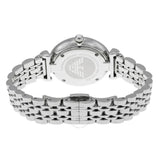 Buy Shop Emporio Armani Gianni T Bar White Crystal Pave Dial Silver Stainless Steel Strap Watch For Women - AR1925 USA Online