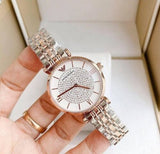 Buy Shop Emporio Armani Gianni T Bar White Dial Two Tone Steel Strap Watch For Women - AR1926 USA Online