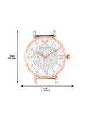 Buy Shop Emporio Armani Gianni T Bar White Dial Two Tone Steel Strap Watch For Women - AR1926 USA Online