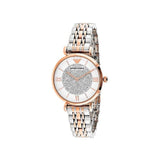 Buy Shop Emporio Armani Gianni T Bar White Dial Two Tone Steel Strap Watch For Women - AR1926 USA Online