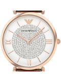 Buy Shop Emporio Armani Gianni T Bar White Dial Two Tone Steel Strap Watch For Women - AR1926 USA Online