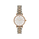 Buy Shop Emporio Armani Gianni T Bar White Dial Two Tone Steel Strap Watch For Women - AR1926 USA Online