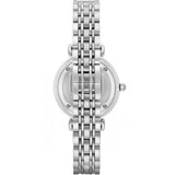 Buy Shop Emporio Armani Gianni T Bar White Marble Dial Silver Steel Strap Watch For Women - AR11170 USA Online