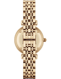 Buy Shop Emporio Armani Gianni T Bar White Mother of Pearl Dial Gold Steel Strap Watch For Women - AR1907 USA Online