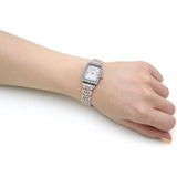 Buy Shop Emporio Armani Gianni T Bar White Mother Of Pearl Dial Two Tone Steel Strap Watch For Women - AR11519 USA Online