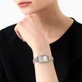 Buy Shop Emporio Armani Gianni T Bar White Mother Of Pearl Dial Two Tone Steel Strap Watch For Women - AR11519 USA Online