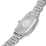 Buy Shop Emporio Armani Gianni T Bar White Mother Of Pearl Dial Two Tone Steel Strap Watch For Women - AR11519 USA Online