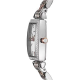 Buy Shop Emporio Armani Gianni T Bar White Mother Of Pearl Dial Two Tone Steel Strap Watch For Women - AR11519 USA Online