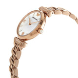 Buy Shop Emporio Armani Gianni T-Bar Mother of Pearl Dial Rose Gold Steel Strap Watch For Women - AR11316 USA Online